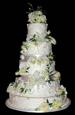 white wedding cakes pict