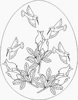 flower coloring page for easter
