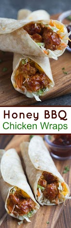 HONEY BBQ CHICKEN WRAPS