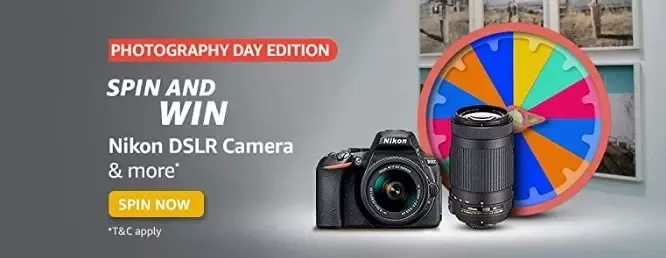 Photography Day Edition Spin and Win