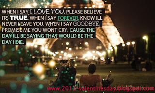 6. I Love You Quotes 2014 For Valentines Day Wish