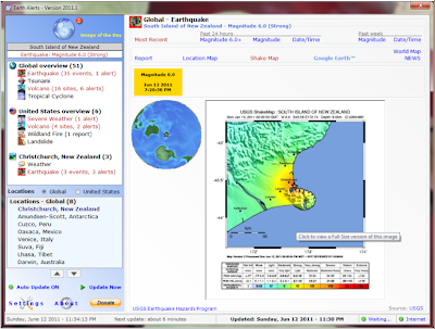 Informasi dari EARTH ALERTS