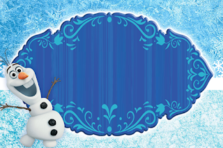 Olaf de Frozen Sonriendo: Invitaciones para Imprimir Gratis. 