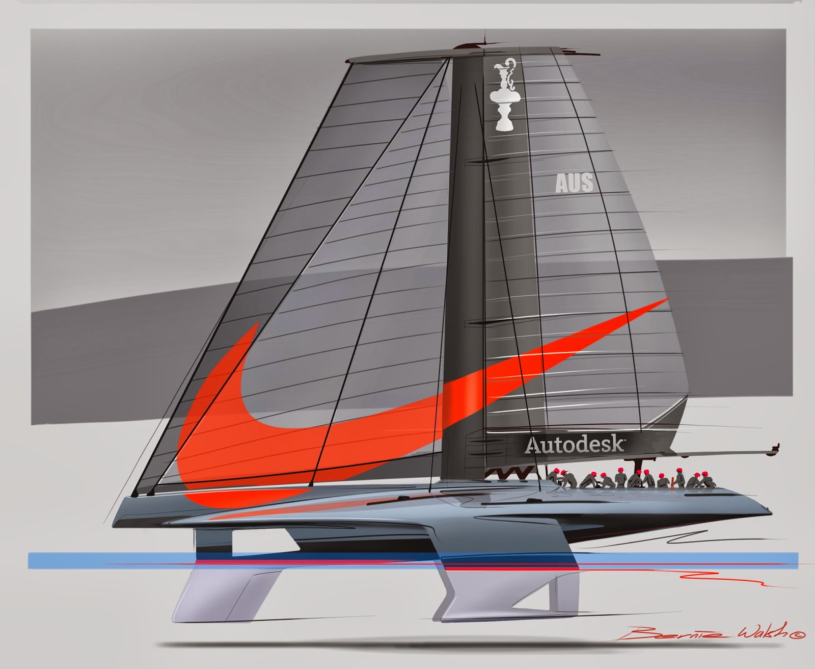 drawon: new concept for Australian America's cup yacht