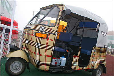 Burberry Reliant Robin Art Car