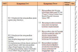 Prota dan Promes PKn Kelas 12 Kurikulum 2013 Revisi 2018