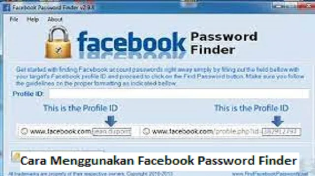 Cara Menggunakan Facebook Password Finder