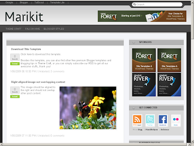 Marikit Blogger theme