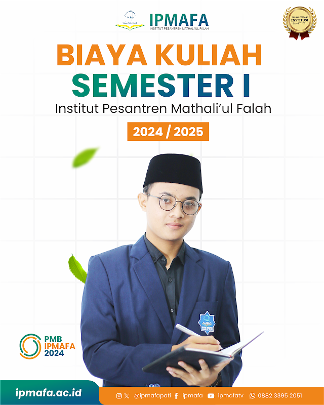 Biaya Kuliah IPMAFA Tahun Akademik 2024/2025