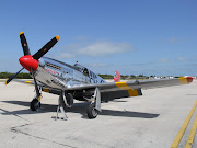 World War II fighter airplane, a P51 Mustang, at Marathon Airport in . (ww airplane )