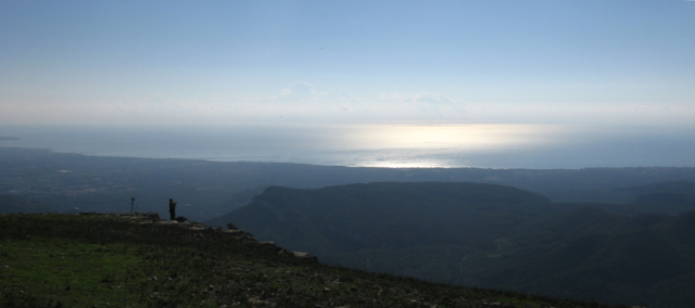 La costa des de la Serra de Llaberia, al Priorat