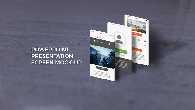 App Screen Mock-ups in Best Powerpoint Templates Slide 4