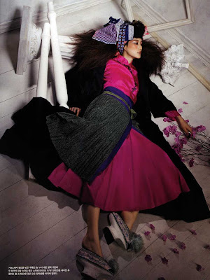 lee hyun yi vogue fadeless flowers