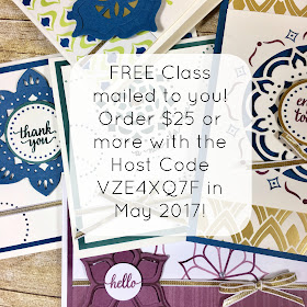 Sneak peek of the FREE Stampin' Up! class you can earn in May 2017!  Eastern Palace Bundle  #stamptherapist #stampinup #handmadeby www.stamptherapist.com