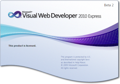 Microsoft Visual Web Developer 2010.