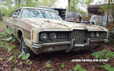 1971 Ford Country Squire wagon parked since 1994.