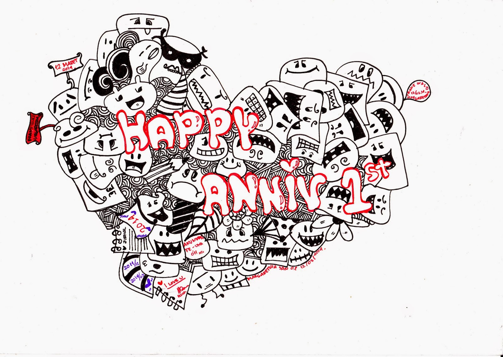 Gambar Doodle Happy Anniversary Populer Dan Terlengkap Top Meme