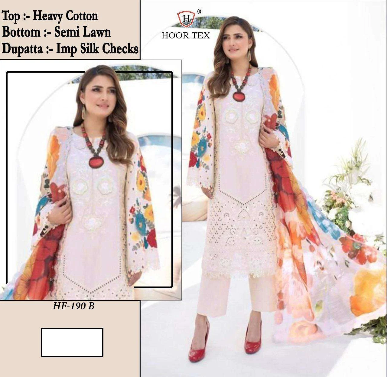 Hf 190 Hoor Tex Imported Pakistani Readymade Suits