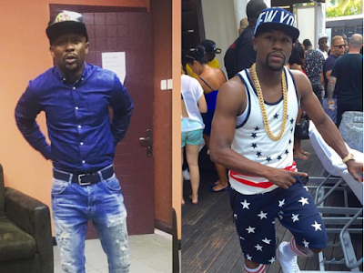 The striking resemblance between Ushbebe and Floyd Mayweather 