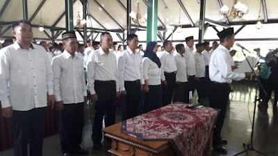 Wow !!! 843 Calon Kades Gelar Deklarasi Pilkades Damai di Pendopo Kabupaten Purworejo