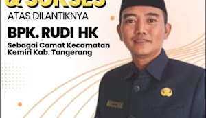 Selamat atas Pelantikan Camat Kemiri yang Baru