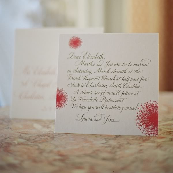 Handwritten Wedding Invitations