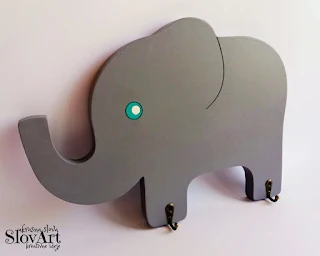 Čiviluk za dečiju sobu - slon
