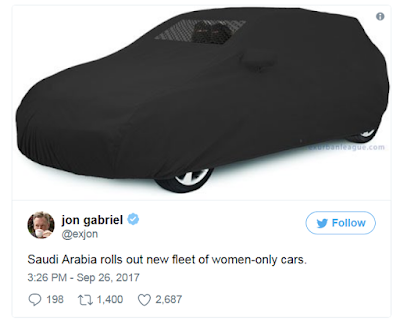 https://twitchy.com/sd-3133/2017/09/26/woke-folks-hate-jon-gabriels-priceless-take-on-saudi-arabia-letting-women-drive/