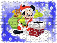 Mickey Mouse Santa