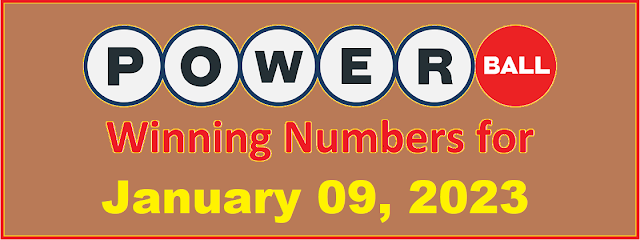 PowerBall Winning Numbers for Monday, January 09, 2023