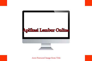 Aplikasi Lembur Online
