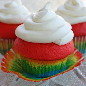Fancy Rainbow Cupcakes