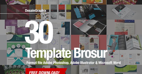 30 Template  Desain  Brosur  Free Download Format  Photoshop 