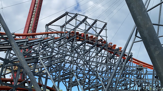 Wicked Cyclone Roller Coaster Train Six Flags New England