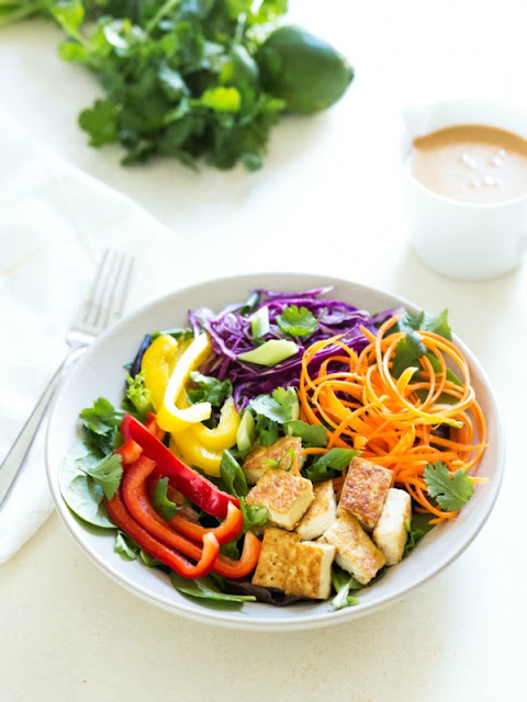 Thai Salad with Peanut Sauce- Ioanna's Notebook