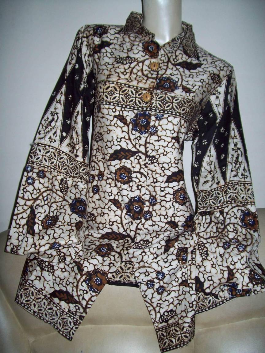 Contoh baju batik  batik pekalongan