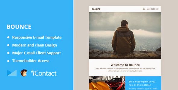 Bounce - Responsive Email + Themebuilder Access 