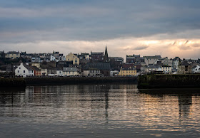 Photo of Maryport across the basin early on Sunday morning