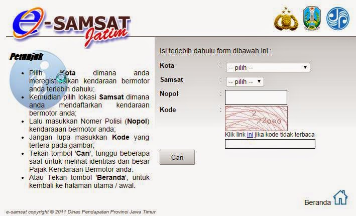  Halaman e-Samsat