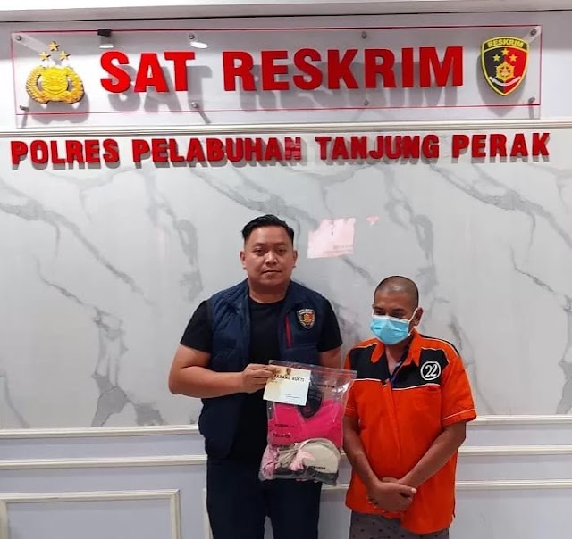 Juragan Besi Tua Yang Cabuli AnaK Tirinya ? Tak Berkutik Dibekuk Polisi Tanjung Perak