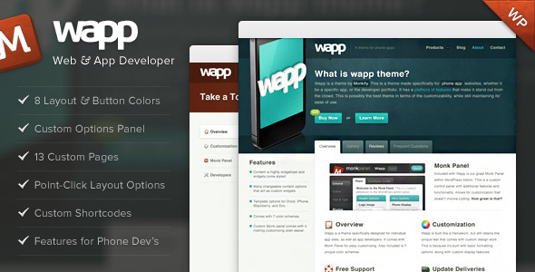 Wapp WordPress Theme Free Download by ThemeForest.