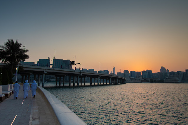 Tramonto dal Mall La galleria Abu Dhabi