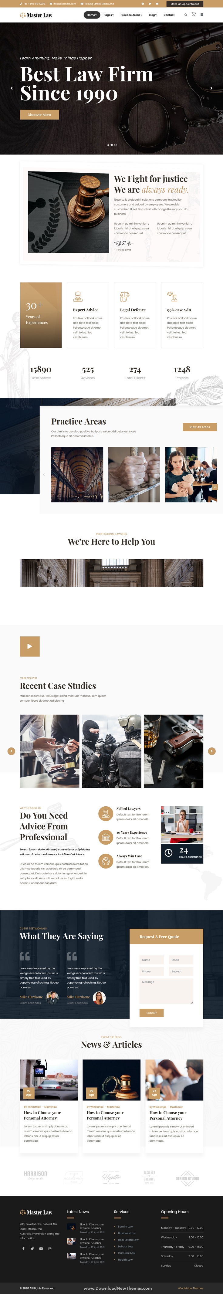 Masterlaw - Attorney Law Business Joomla Template With Page Builder