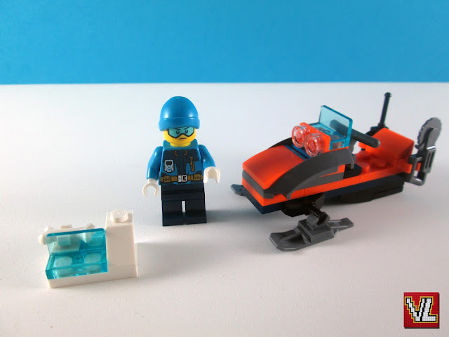 Set LEGO City Magazine Gift 951810 Arctic Explorer with Snowmobile (Explorador do Ártico com Mota de Neve)