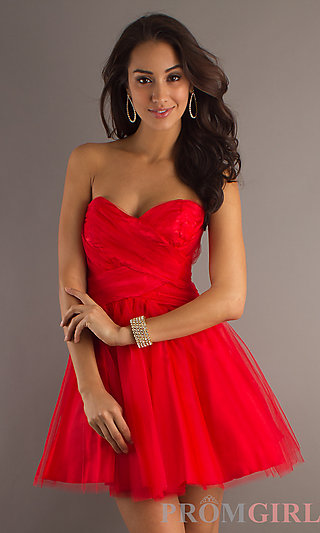Red Short Formal Dresses 2013 -1
