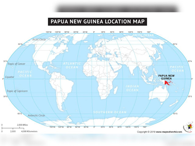 Papua New Guinea World Map
