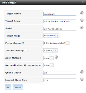 FreeNAS add target iSCSI