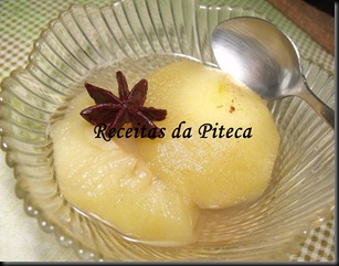 Maçã cozida aromatizada