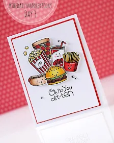 Sunny Studio Stamps: Fast Food Fun Customer Card by Wanda Guess