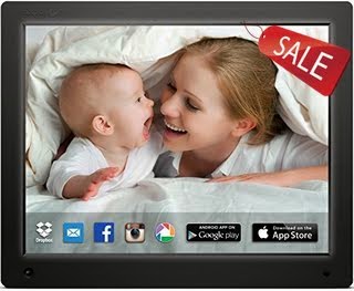 nixplay 15 inch Wi-Fi Cloud Digital Photo Frame. iPhone & Android App, Email, Facebook, dropbox, Instagram, Picasa - W15A
